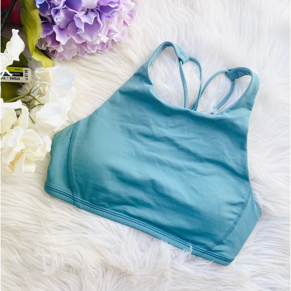 Lululemon Free To Be High Neck Bra | Blue-Green - Picture 2 of 4